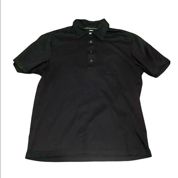Michael Kors Navy Short Sleeve Polo with Chest Pocket Size Medium - Picture 1 of 5